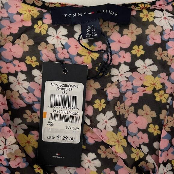 Tommy Hilfiger Sheer Bon Sorbonne Floral Dress - Picture 6 of 6